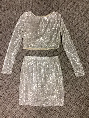 Lovely Day Champagne Sequins 2 Pc. Size S thumbnail 8