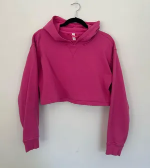 Lululemon All Yours Cropped Hoodie Sonic Pink 10 thumbnail 1