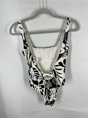 Sunshine79 Optic Tropic One-Piece Swimsuit - Black & White thumbnail 5