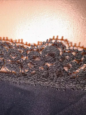70s Vintage Black Lace Trim Slip Chemise Dress or Sleepwear Loungewear Small 4/6 thumbnail 8