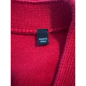 Cabi Catch All Cardigan Red Pink Striped Button Front Sweater XS thumbnail 4