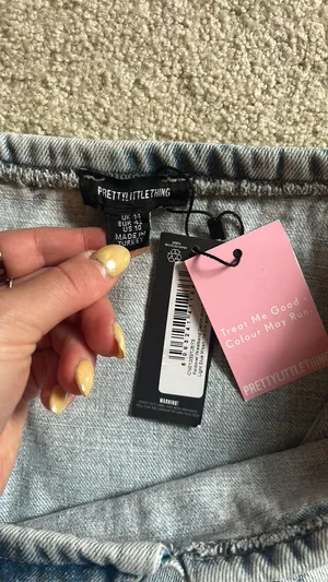 Pretty Little Thing Jean Skirt thumbnail 3