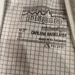 Patagonia Women's Capilene Midweight Zip-Neck baselayer long sleeve gray small thumbnail 3