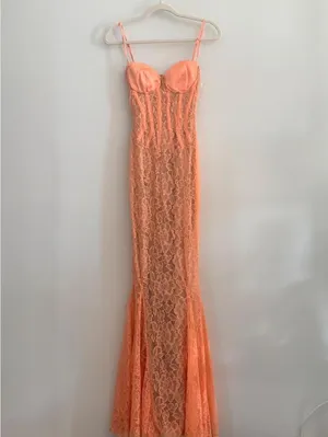 House Of Cb Cordelia Lace-Embroidered Corset Maxi Dress thumbnail 3