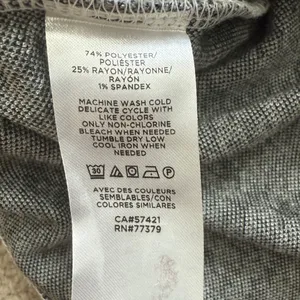 Ann Taylor factory gray houndstooth top sz S thumbnail 3
