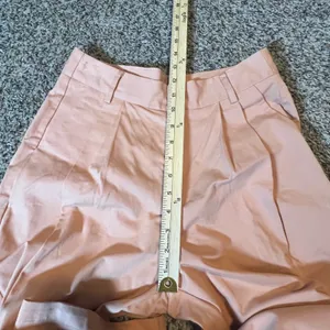 See U Soon Womens Orange High Waisted Pleated Wide Leg Cotton Pants‎ Size 4 NEW thumbnail 5