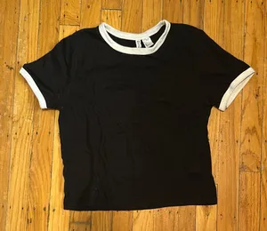 Divided Black Ringer Tee thumbnail 1