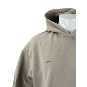 Pangaia Men's Beige Graphic Hooded Long Sleeve Sweater Hoodie Sweatshirt Top L thumbnail 3