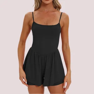 NWT‎ Women’s Black Summer Sleeveless Romper - XL thumbnail 2