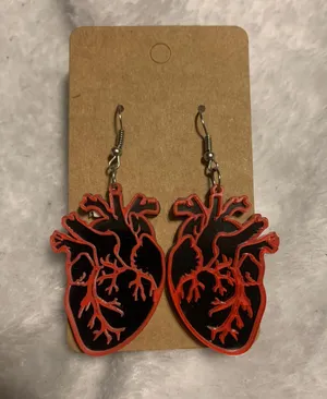 SheIn Heart Earrings thumbnail 1