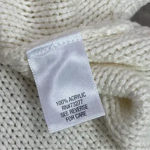 Apt. 9 Chunky Multi Knit Crew Neck‎ Tunic Sweater Cream Winter White XL thumbnail 10