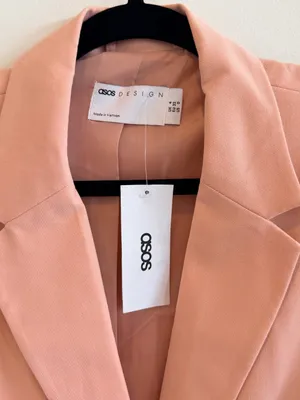 ASOS Blush Pink Tailored Blazer thumbnail 4