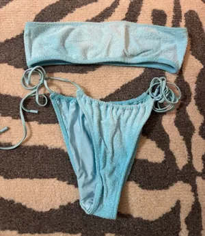 Triangl terry cloth bikini Blue Size M thumbnail 1
