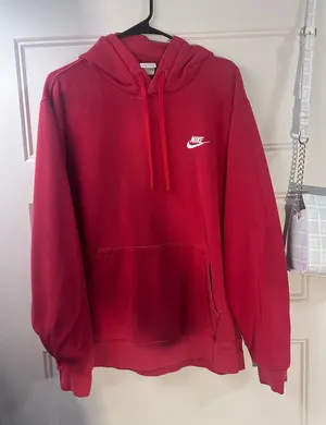 Red Nike Hoodie Sweatshirt thumbnail 1