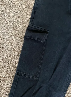 Adika Wide Leg Black Jeans thumbnail 4
