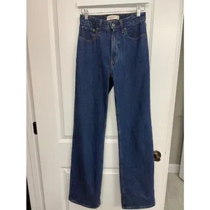 Abercrombie High Rise 90s Relaxed Jeans 25 Long Dark Wash thumbnail 3