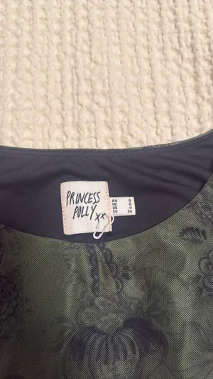 Princess Polly paisley green mesh tank top thumbnail 4