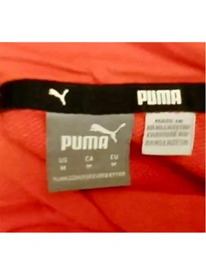 Puma Women's Bright Orange Cropped Pullover Hoodie - Size M - JC401 • Size: Medi thumbnail 8