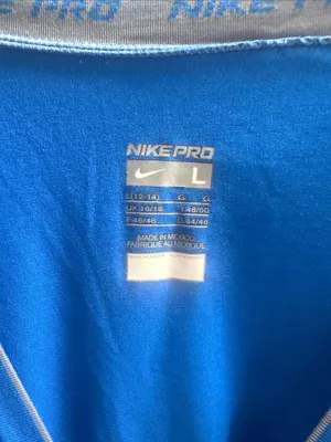 Nike Long Sleeve Dri-FIT Top - Royal Blue with Silver Swoosh thumbnail 3