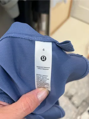 Lululemon Ribbed softstream Slate Blue Cropped Tank Top size 6. thumbnail 5