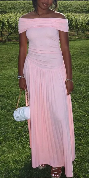 LIONESS x REVOLVE Field Of Dreams Maxi in Cameo Blush thumbnail 1