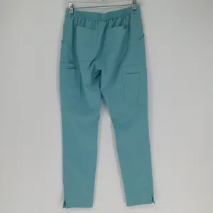 Figs Women's Teal Slim Straight Leg Pant Scrub Bottom‎ Size Extra Small Cargo thumbnail 12