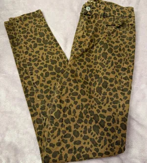 American Eagle Brown Leopard Print Pants thumbnail 1