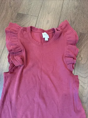 Maeve Women’s Ruffle Tank Top - Rose Size Large - C27-007 thumbnail 3