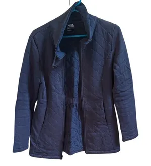The North Face‎ Quilted Fleece Lined Jacket Navy Womens M Caroluna Fit & Flare thumbnail 1