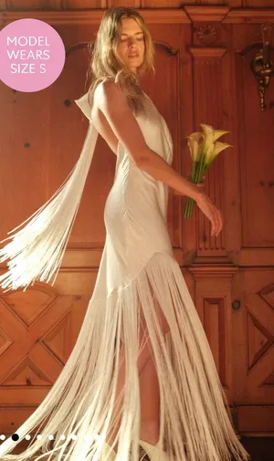 Show me your mumu jasmine fringe maxi dress thumbnail 1