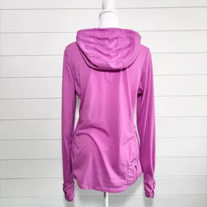 Nike Dri-Fit Fuchsia Pink‎ Hooded Long Sleeve Running Top Size M thumbnail 3