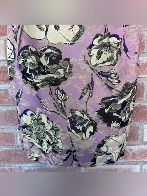 Vera Wang Lavender Label Sheath Cocktail Dress Floral Women’s 4 Jacquard Party thumbnail 4