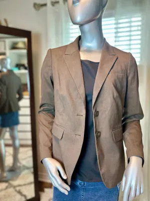 The Limited Dark Gray Tailored Blazer Size 6 thumbnail 2