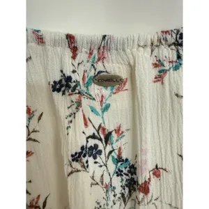 O’Neill Women’s Mini Dress Size S White Floral Print Halter Neck Rayon Beach thumbnail 7