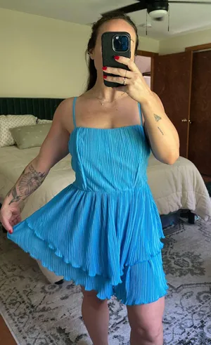 Lane 201 Blue Satin Romper thumbnail 1