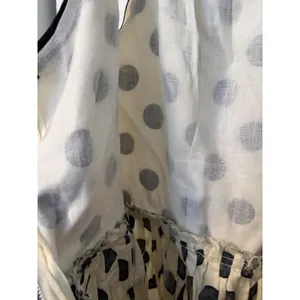 Vintage Style‎ Polka Dot Fit Flare Dress Ivory Black Rockabilly Retro Sleeveless thumbnail 8