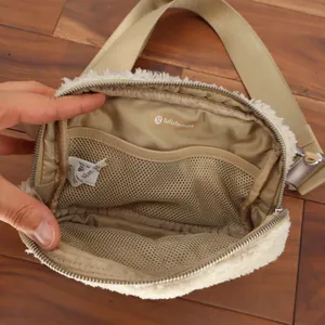 Lululemon Everywhere Belt Bag 1L Fleece Ivory Cream Sherpa Waist Pack thumbnail 4