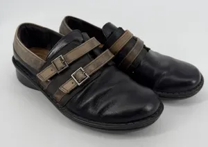 Naot Leather Mary‎ Jane Comfort Shoes Black Brown EU 40 US 9 thumbnail 1