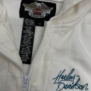 Vintage y2k Harley Davidson zip up hoodie vest thumbnail 3