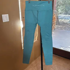 Alphalete Halo Leggings Vivid Teal Blue Womens Size Large thumbnail 10
