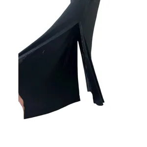 French Laundry Black Maxi Skirt‎ with Slit Stretch Career Casual Size M thumbnail 4
