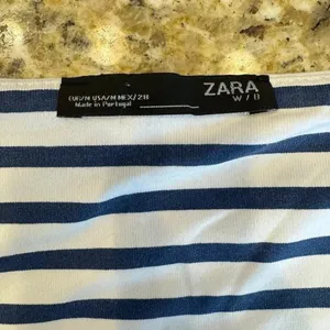 Zara Woman Size M Striped Shirt thumbnail 2