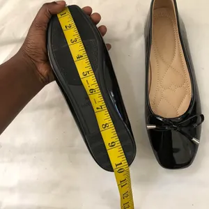 Black patent leather ballet ballerina flats bow detail Sz 8.5 #whimsygoth #gothic #steampunk #streetwear #y2k dark academia office siren core thumbnail 5