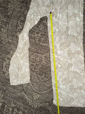 Cali1850 Los Angeles Women’s Size S Tan Beige White Tropical Printed Wide Pants thumbnail 10
