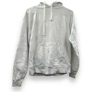 Reformation Tanner White & Blue Light Tie‎ Dye Long Sleeve Hoodie in Tornado XS thumbnail 2