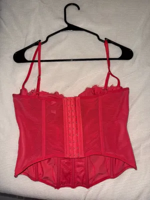 Urban Outfitters Pink corset top thumbnail 2