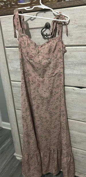 O.P.T Rose Floral Midi Dress thumbnail 1