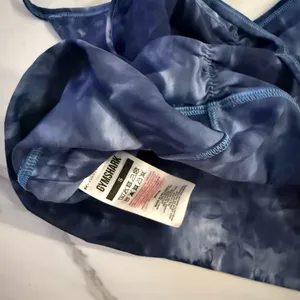 Gymshark Blue Sports Bra with Crisscross Straps thumbnail 4