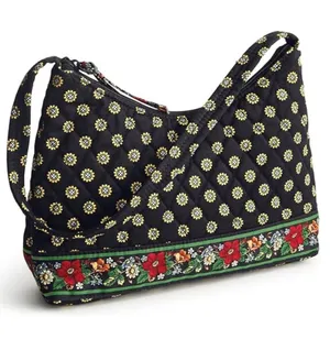 Vera Bradley Vintage Americana Shoulder Bag Purse & Wallet Set Blue and Red thumbnail 1