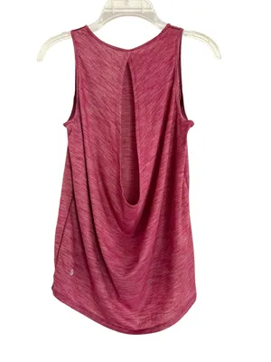Lululemon draped Open Back Low Key Athletic Tank Heathered Ruby Red Size S thumbnail 7